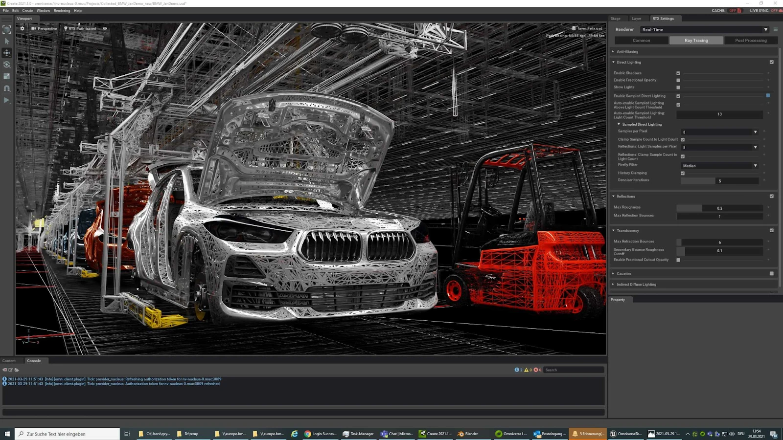 BMW and NVIDIA worked together using the Omniverse virtual factory planning platform.